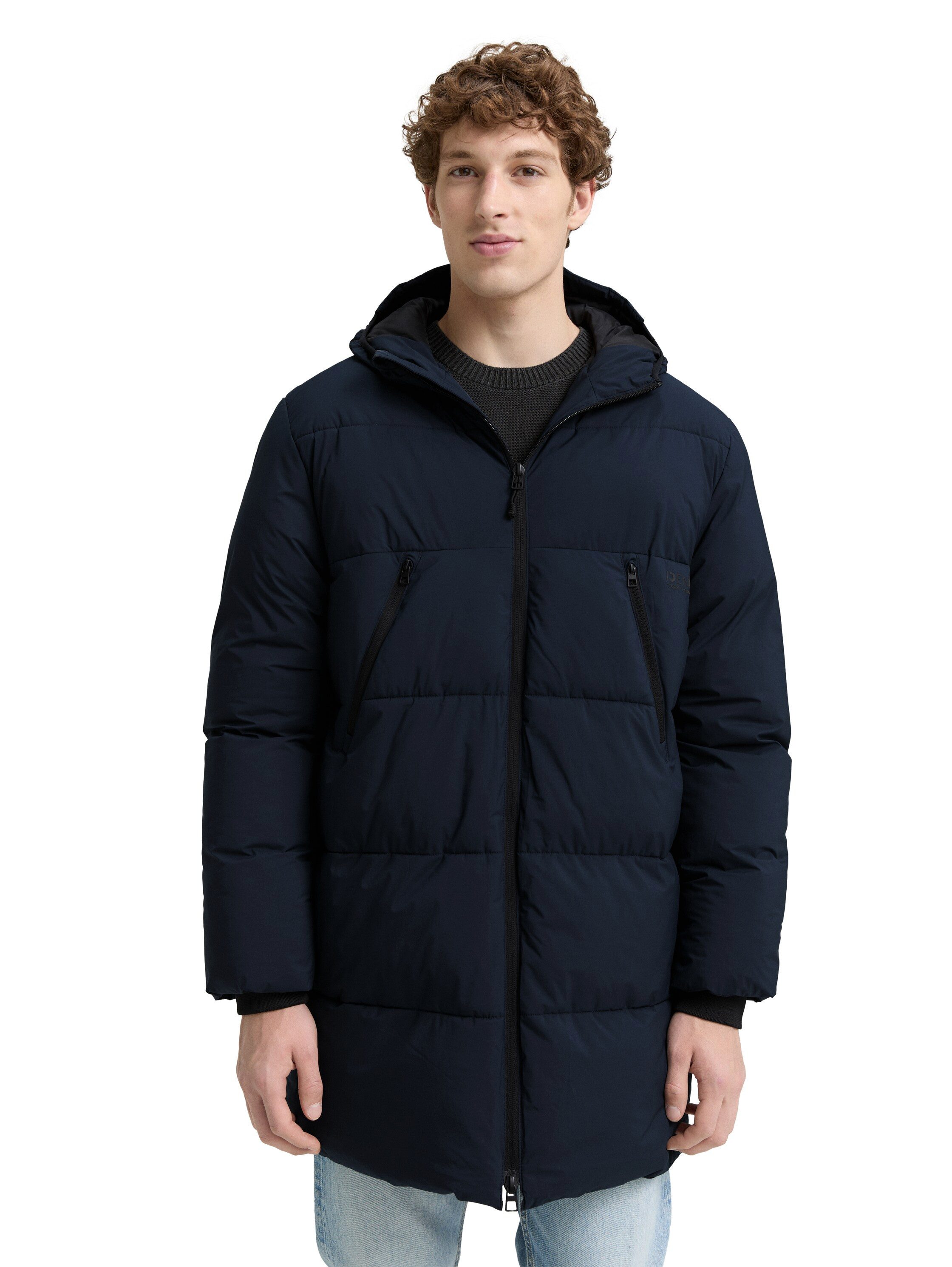 TOM TAILOR Denim Steppjacke mit Logo Print