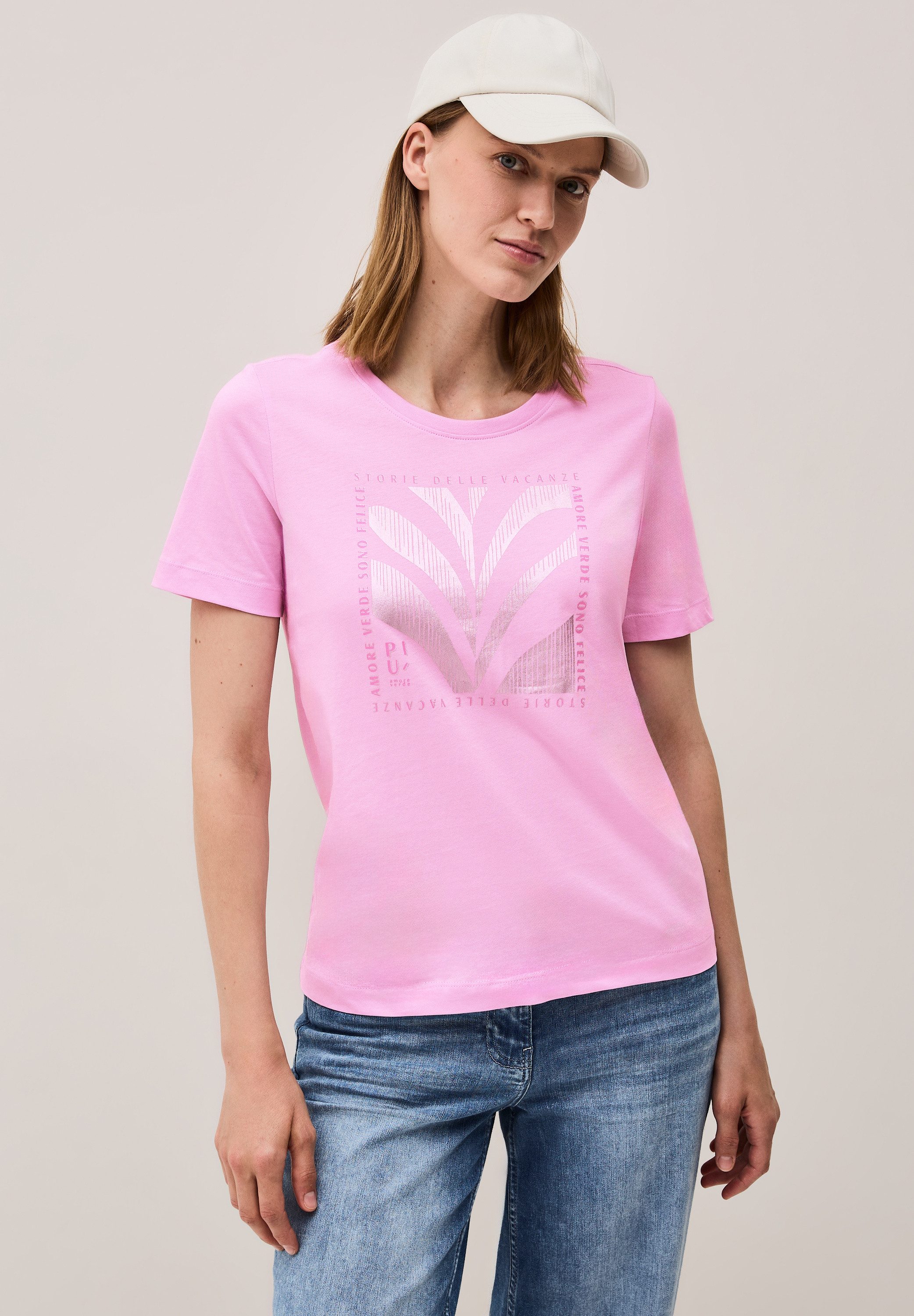 CECIL T-Shirt aus reiner Baumwolle günstig online kaufen
