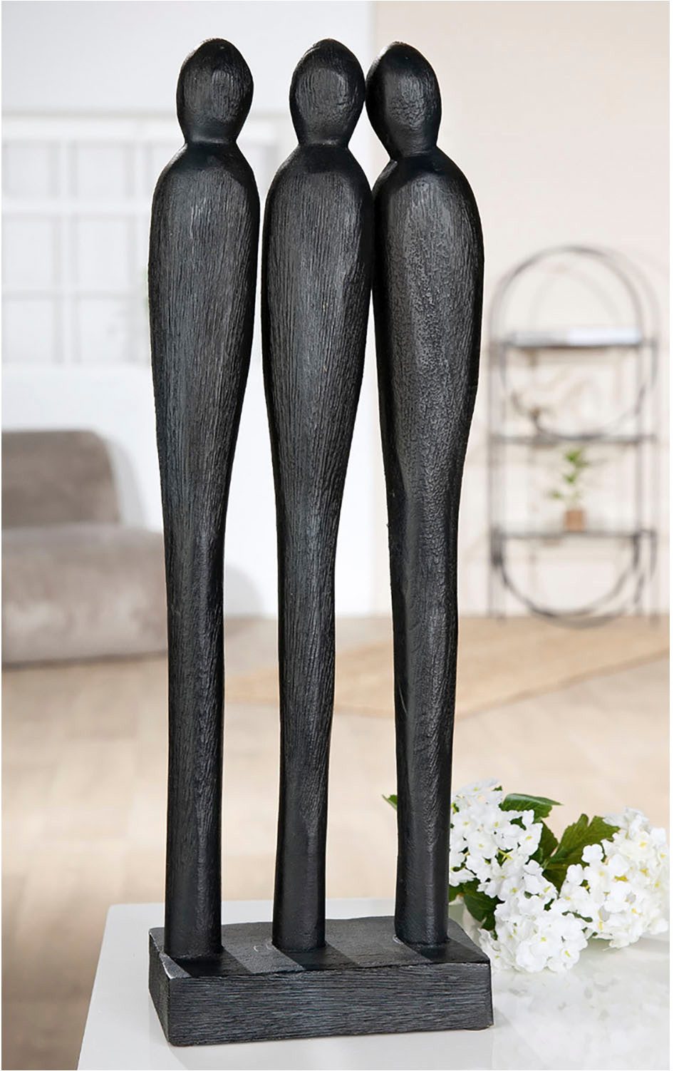 Casablanca by Gilde Engelfigur Skulptur Three people, schwarz (1 St) günstig online kaufen