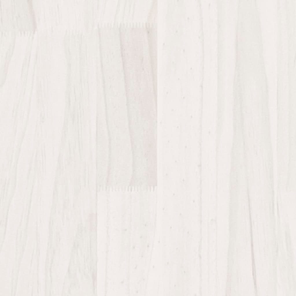 vidaXL (1 cm Blumentopf Weiß St) Kiefer 50x50x70 Pflanzkübel Massivholz