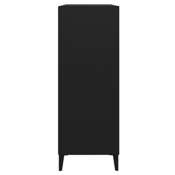 furnicato Sideboard Schwarz 69,5x32,5x90 cm Holzwerkstoff
