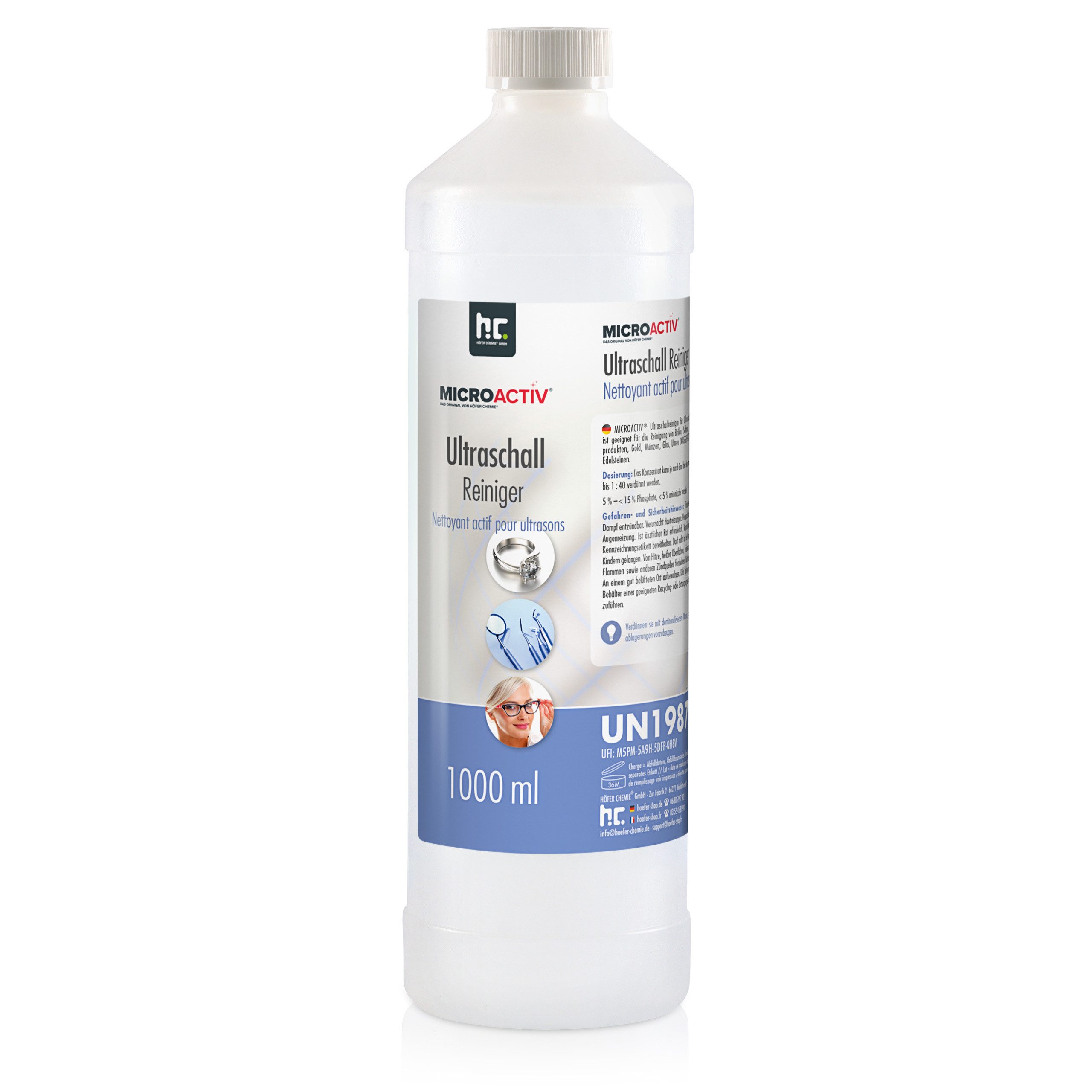 1 L Microactiv® Ultraschallreiniger für Ultraschallbad Grundreiniger