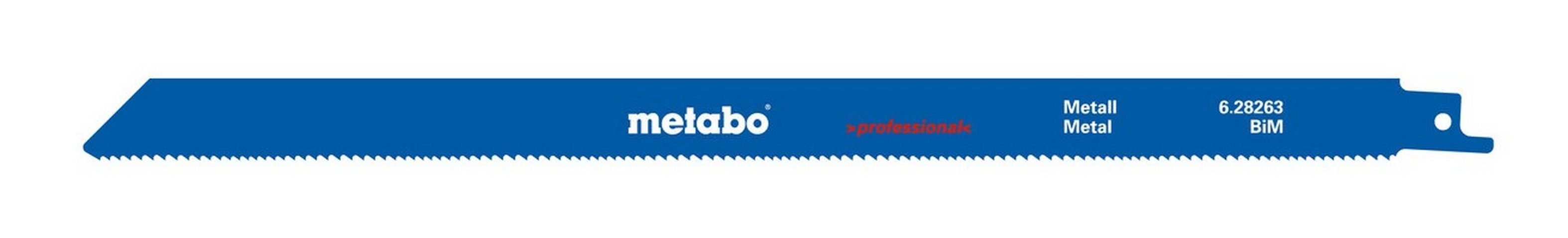 metabo Säbelsägeblatt (5 Stück), Metall Serie professional 300 x 1,25 mm BiM 1,8-2,6 mm / 10-14 TPI