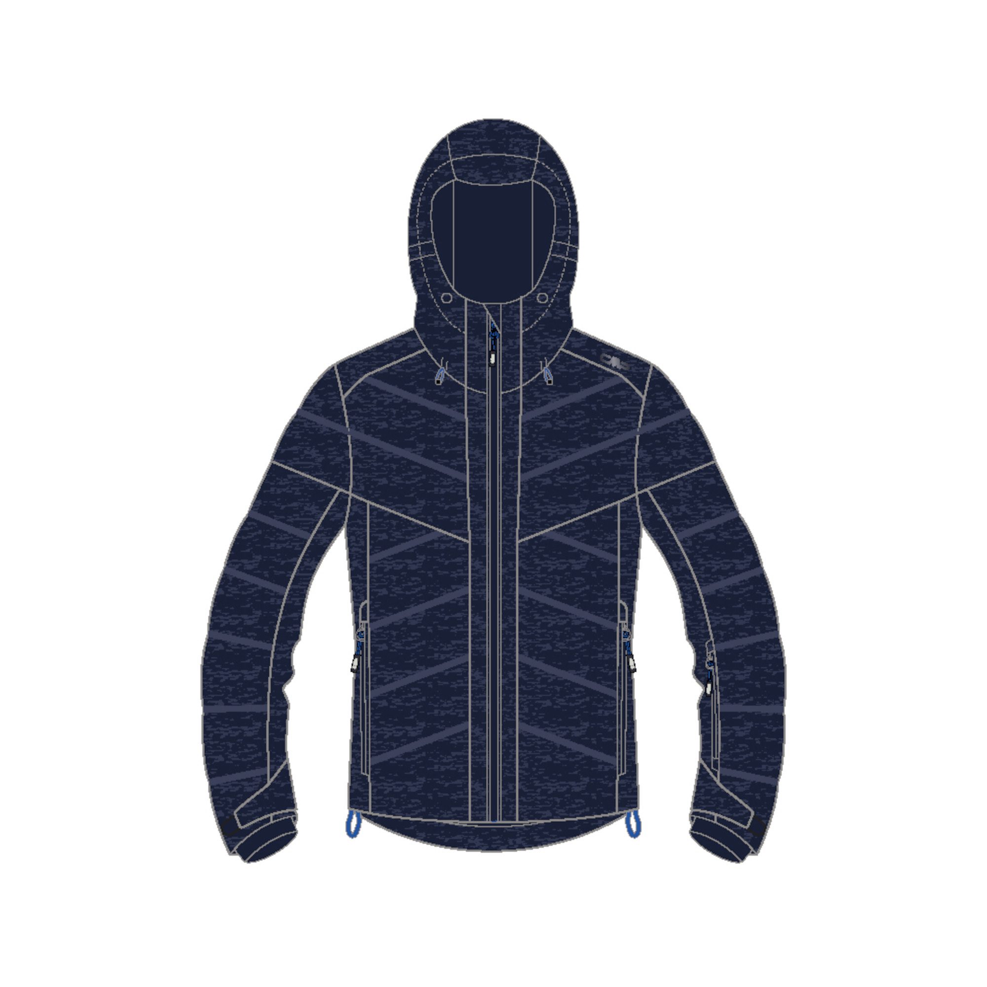 Outdoorjacke CMP Herren Outdoorjacke Man Fix Hood Jacket 33W0977