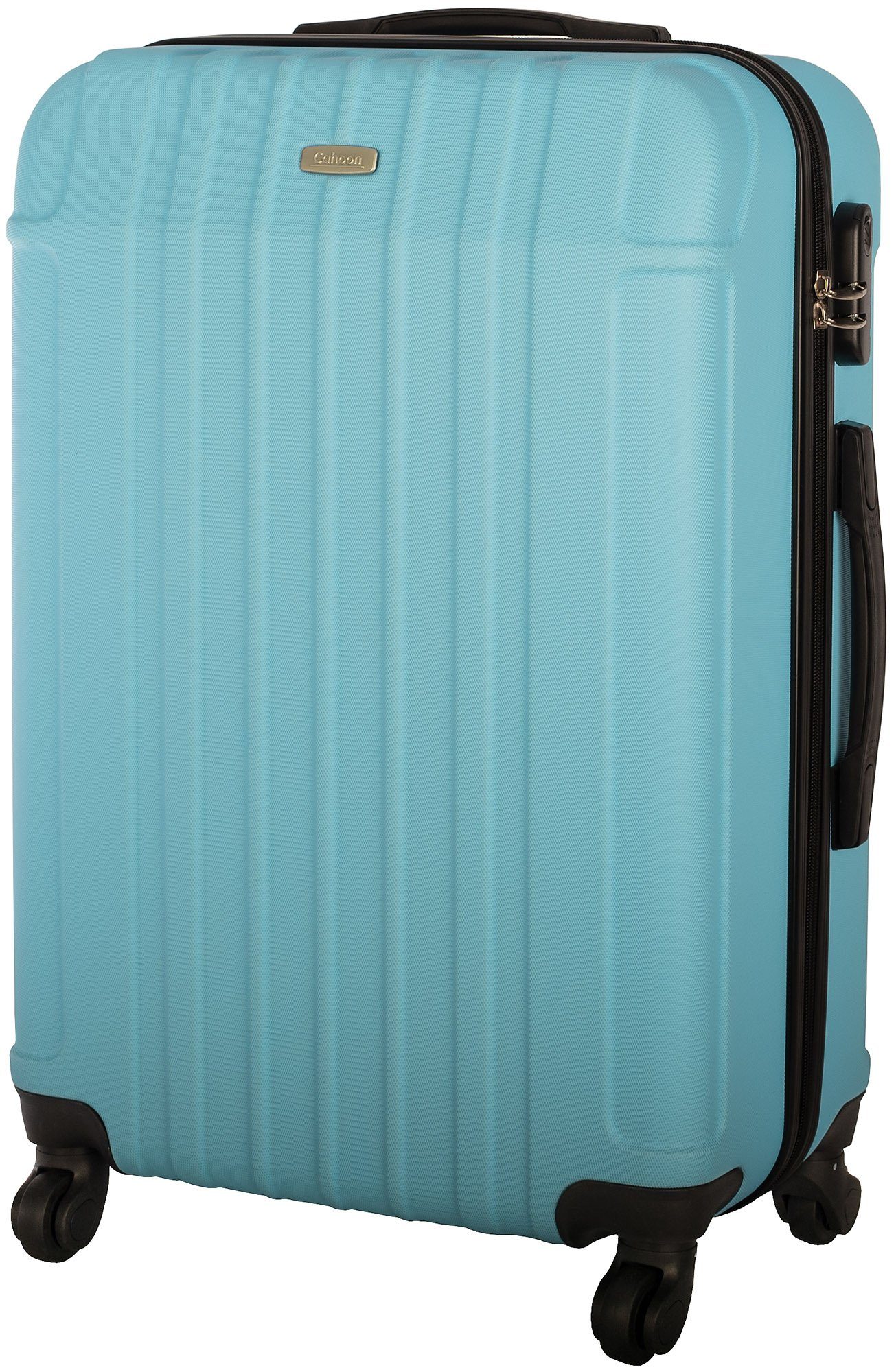 66 / Liter Reisekoffer Hartschalen-Trolley Rollen Hartschale Koffer Cahoon Trolley sky-blue 4 4-Rollen, /