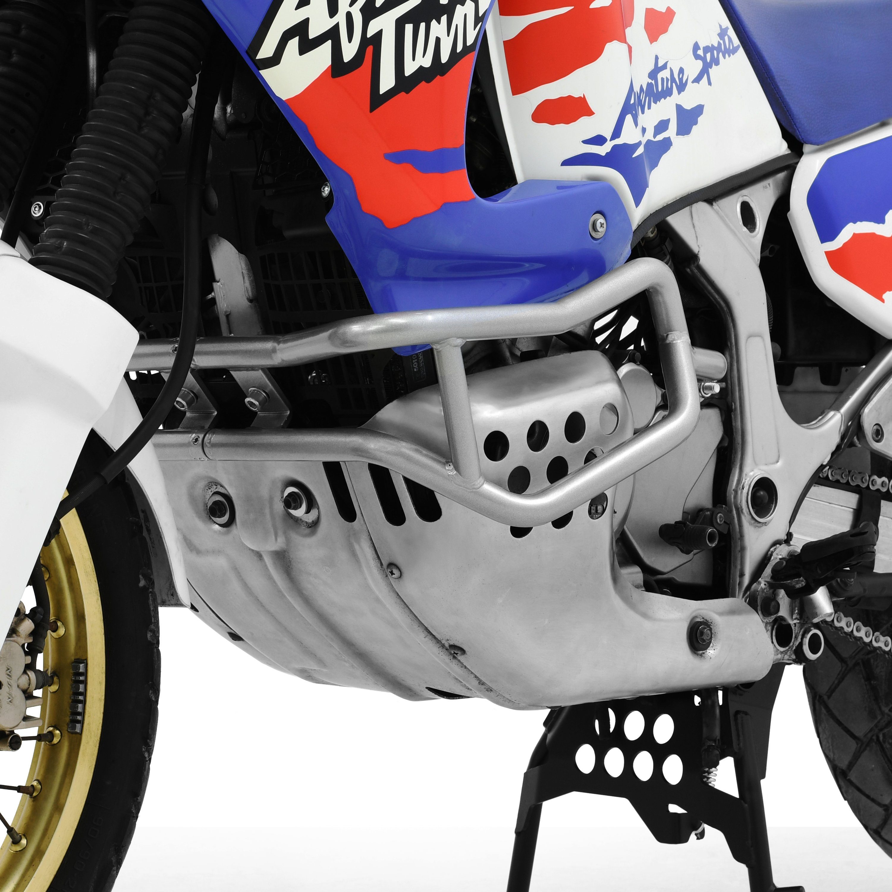 Motor-Schutzhülle Sturzbügel für Honda XRV 750 Africa Twin silber