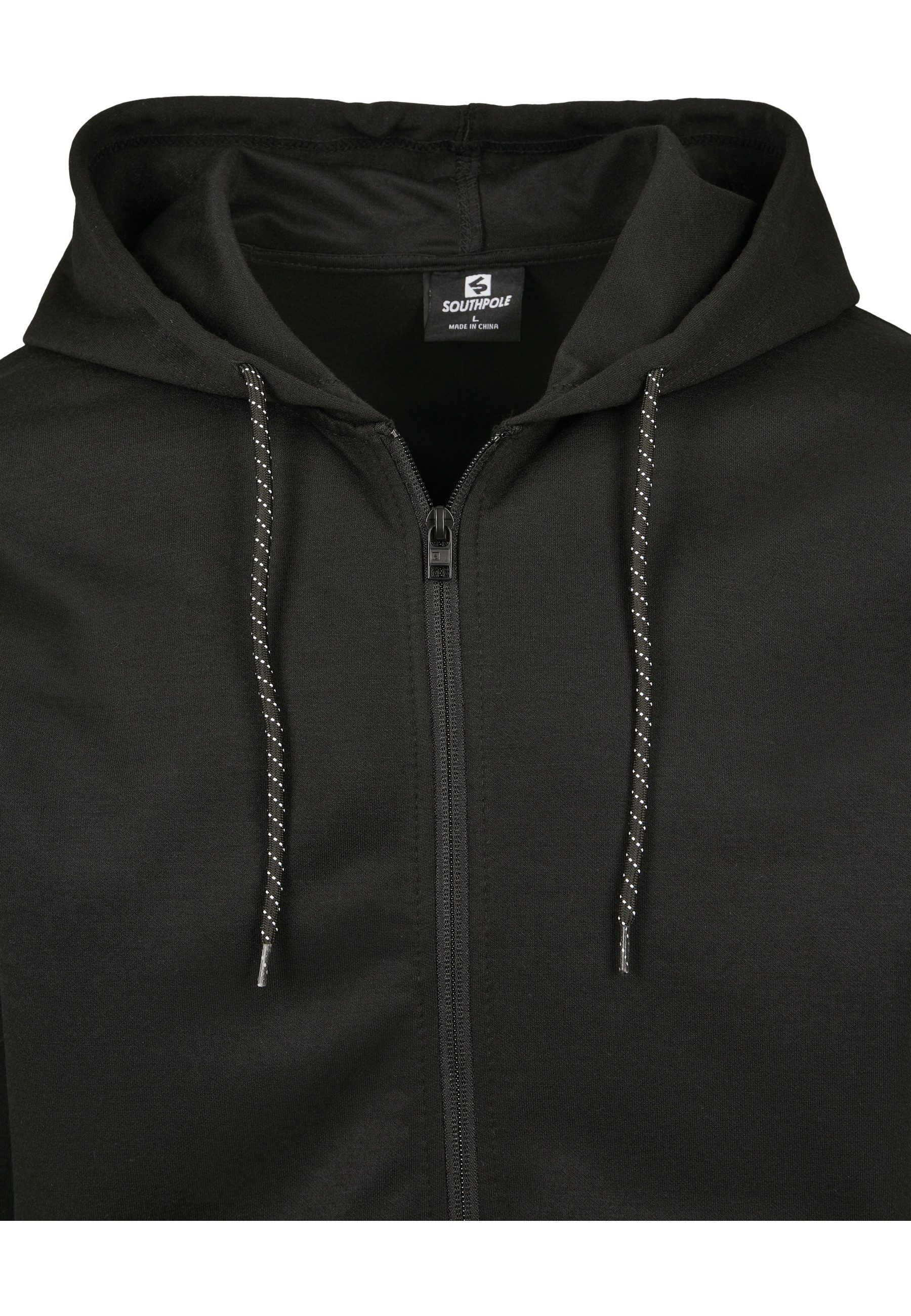 Southpole Kapuzenpullover Southpole Herren Neoprene Block Tech Fleece Full Zip Hoodie (1-tlg)