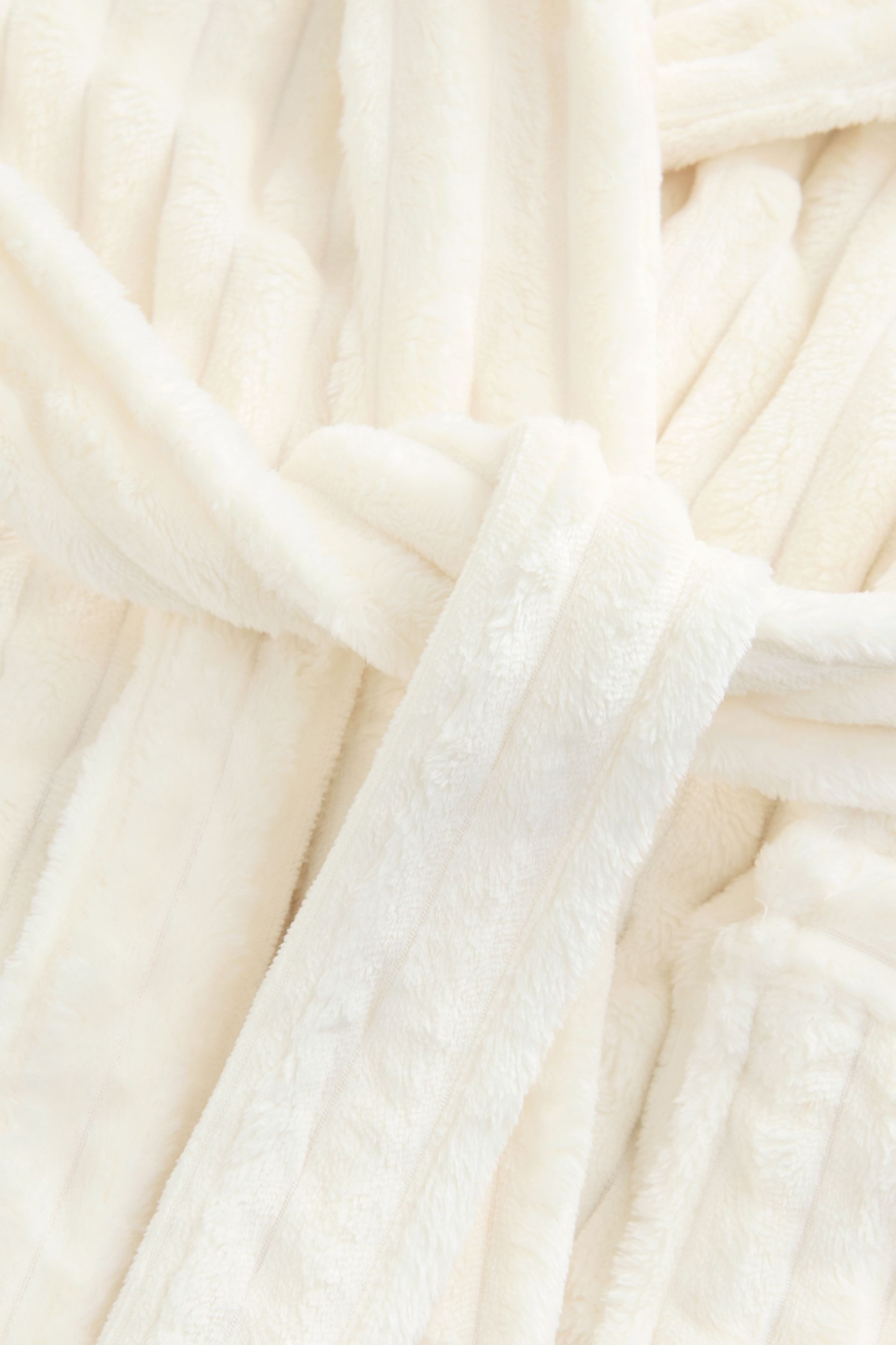 Next Kinderbademantel Bademantel aus Fleece und Cord, Polyester (recycelt)