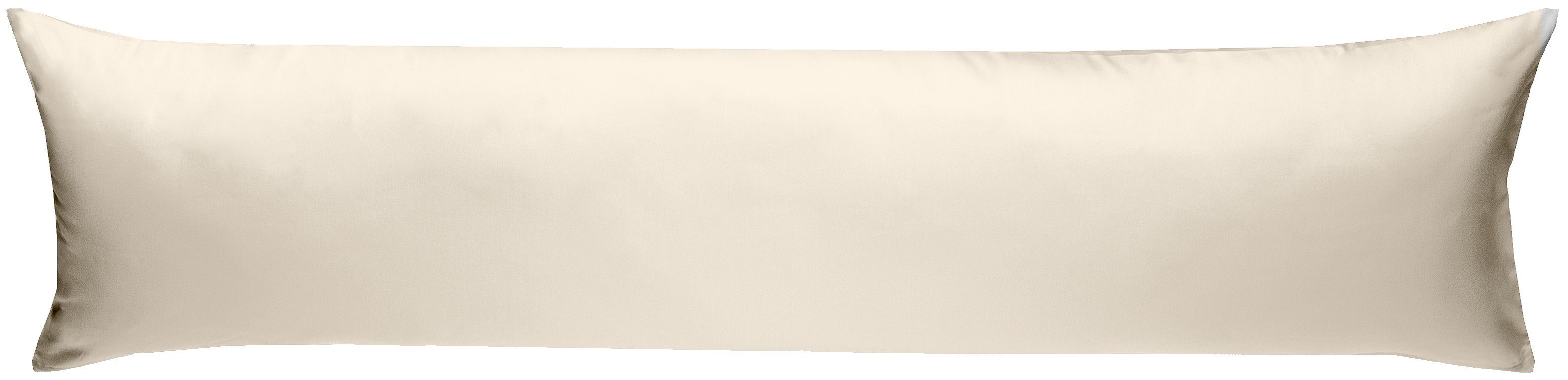 BETTWAESCHE-MIT-STIL Seitenschläferkissenbezug Mako Satin Seitenschläferkissen Bezug 40x145 cm & 40x200 cm einfarbig, (1 Stück)