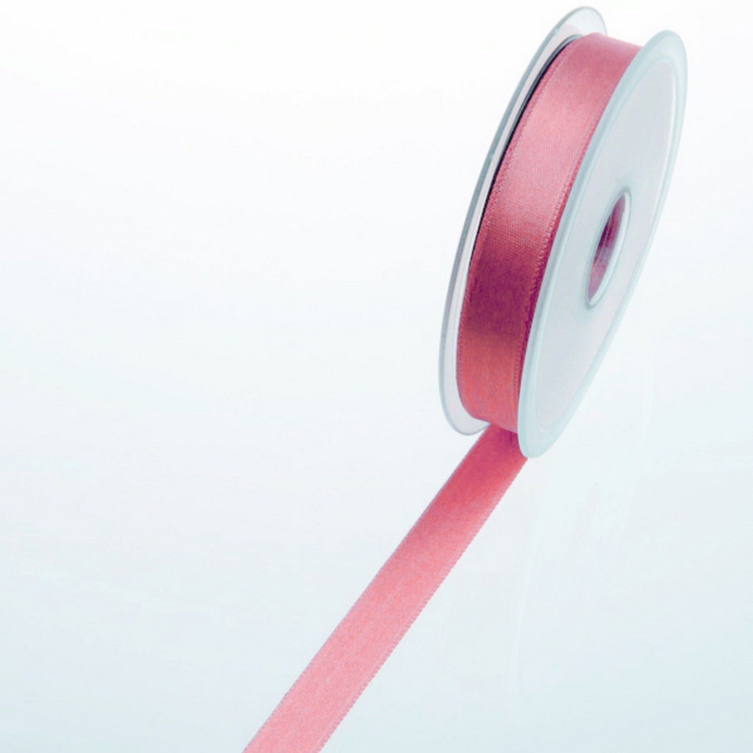Deko AS Dekoband Satinband altrosa - 15 mm Breite auf 25 m Rolle - 43115 298-R