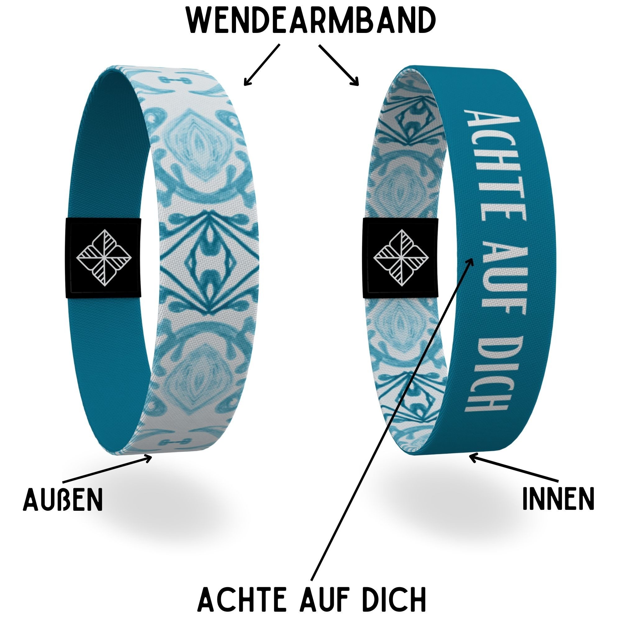juma Armband glaubensband - Set Selbstliebe - Motivations-Armbänder - Aus Stoff – Bild 3 von 5