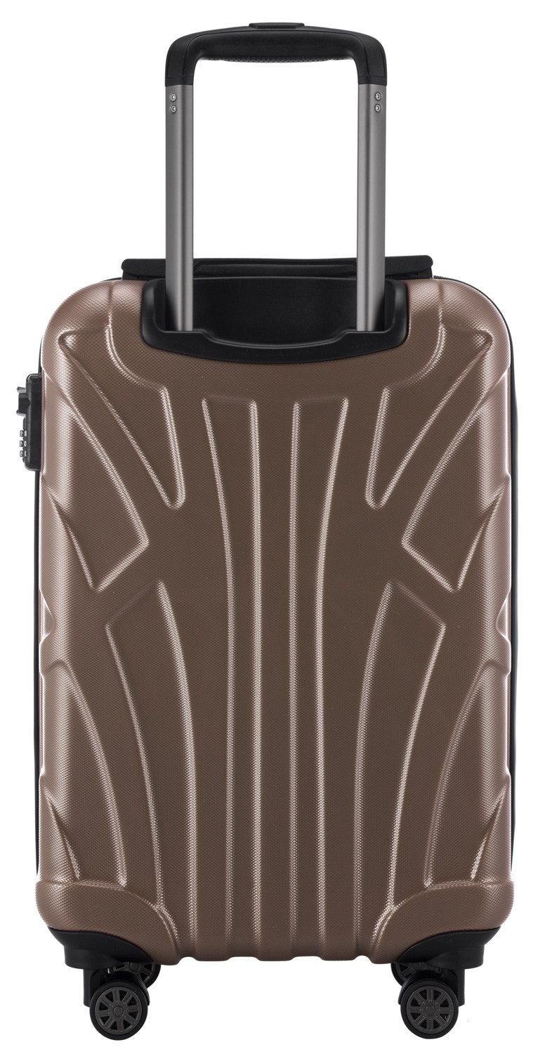 Suitline Handgepäckkoffer S1, 4 Rollen, Trolley 55x35x20 cm Bordgepäck Koffer Doppelrollen 34 L