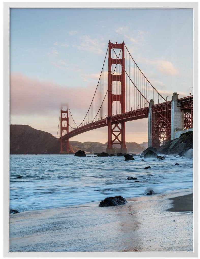 Wall-Art Poster Golden Gate Bridge, Bild, Brücken Wandposter St), Poster, (1 Wandbild