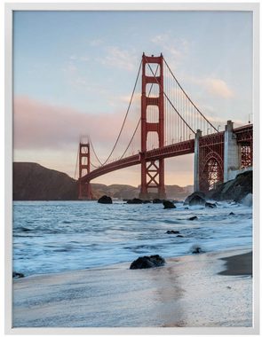 Wall-Art Poster Golden Gate Bridge, Brücken (1 St), Poster ohne Bilderrahmen