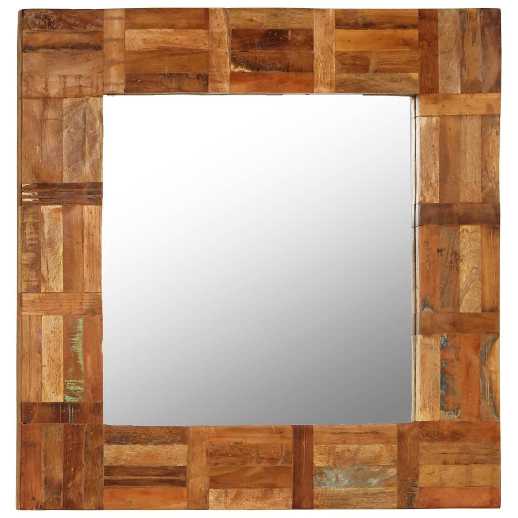Massiv cm vidaXL Altholz Wandspiegel (1-St) 60x60 Spiegel