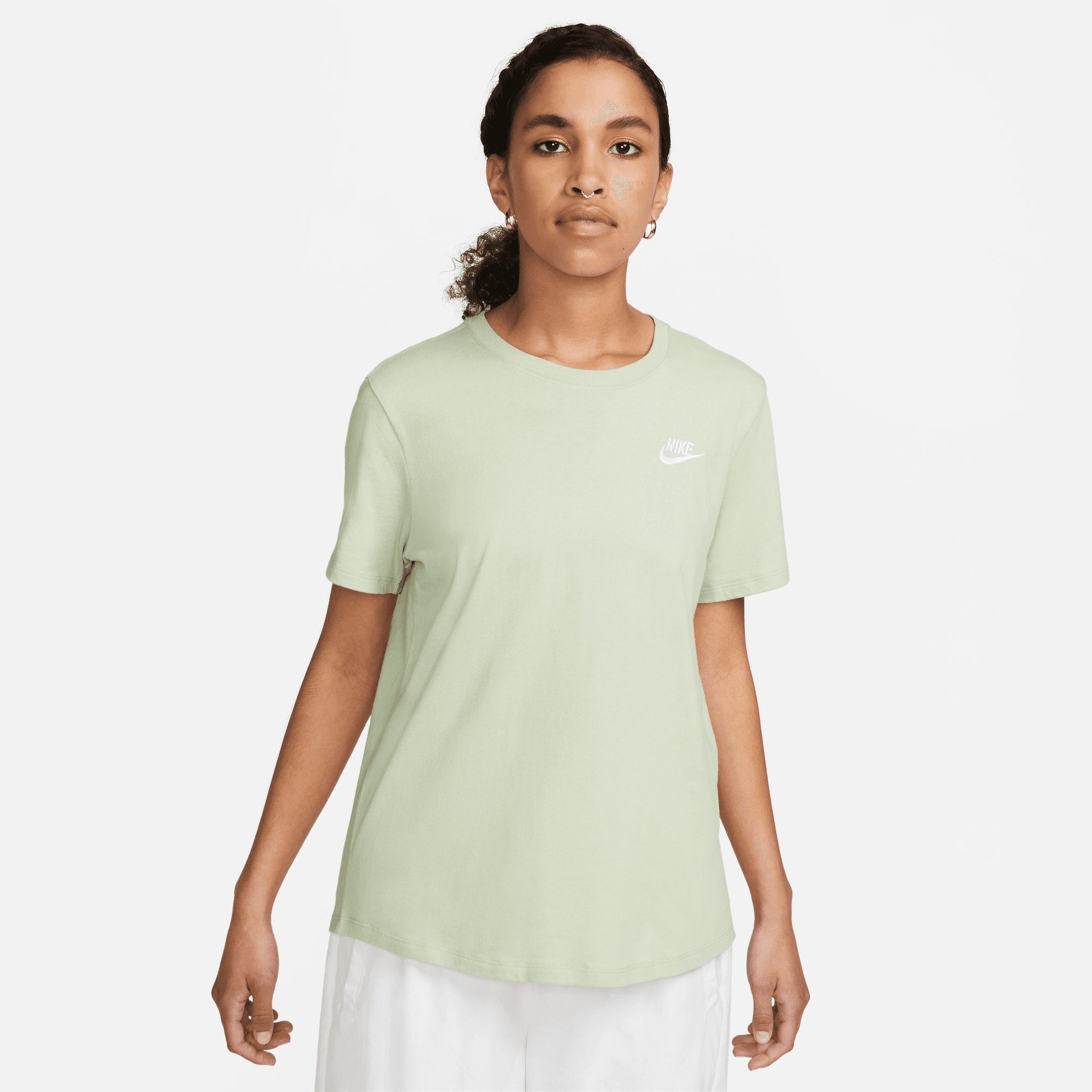 Nike Sportswear T-Shirt CLUB ESSENTIALS WOMEN'S T-SHIRT HONEYDEW/WHITE