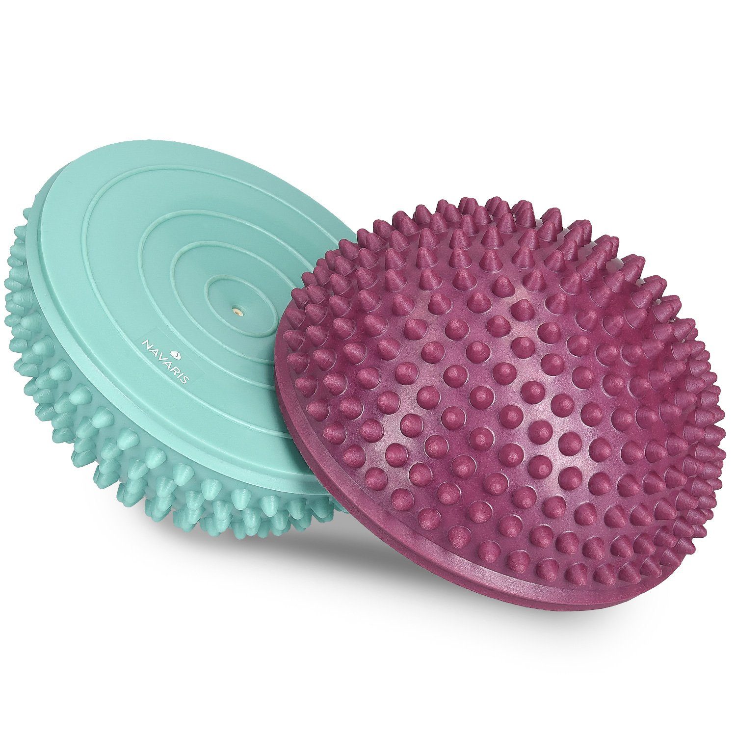 Balanceboard Balance-Igel Halbkugel mit Noppen, 2er Set, Sportkissen