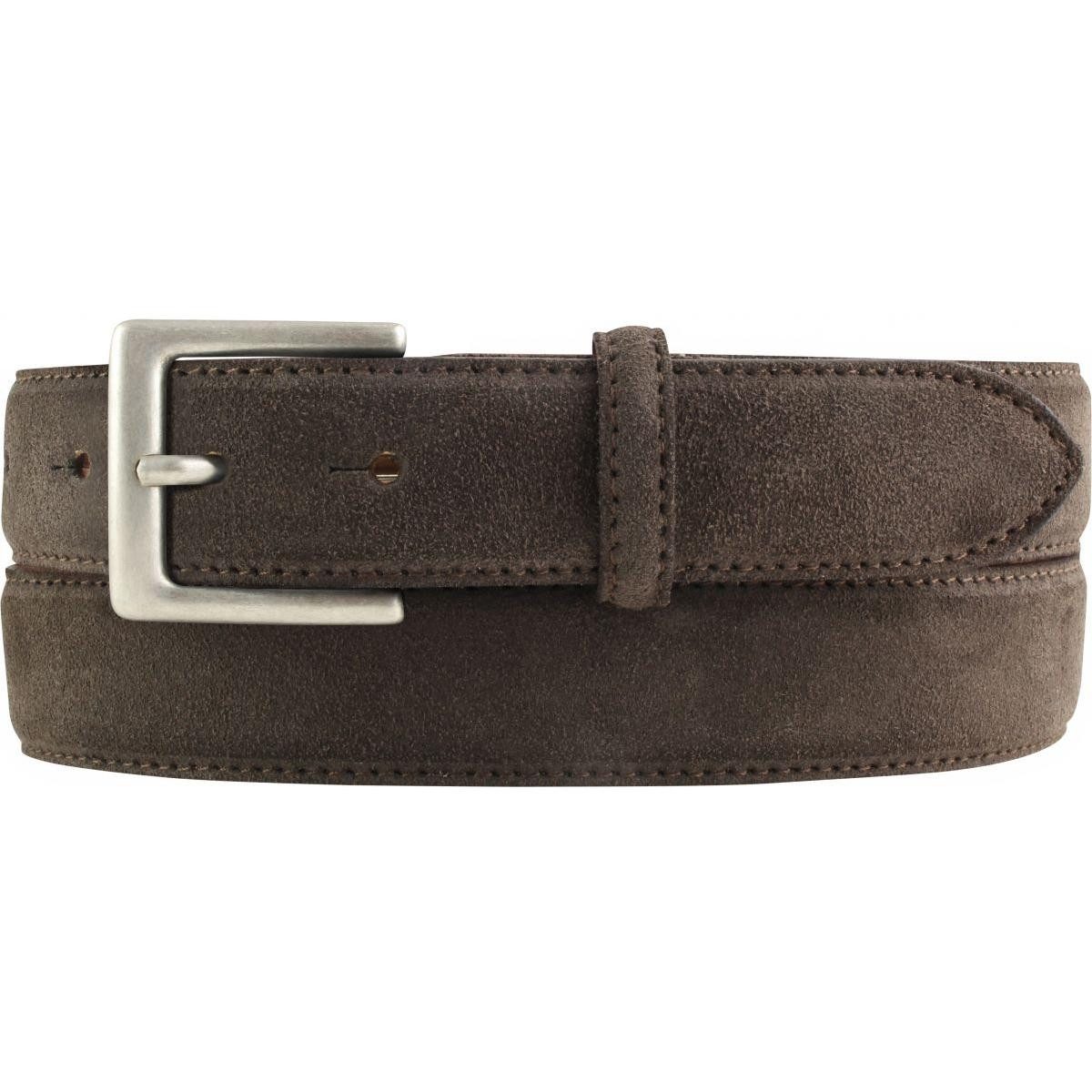 Ledergürtel Gürtel aus Veloursleder 3,0 cm - Velour-Ledergürtel für Herren 30mm -