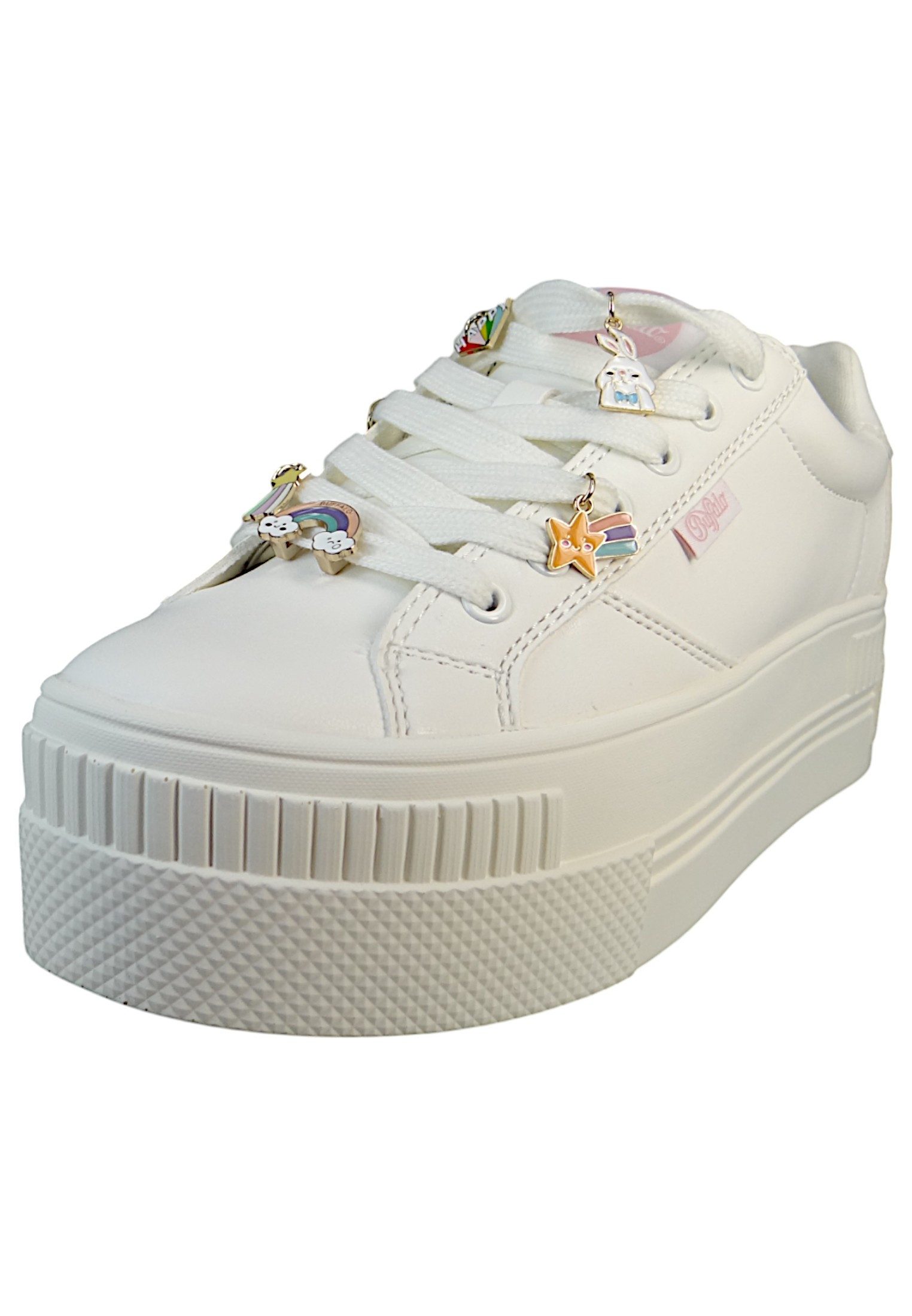 Buffalo 1636406 Paired Charm 2.0 White Multi Sneaker