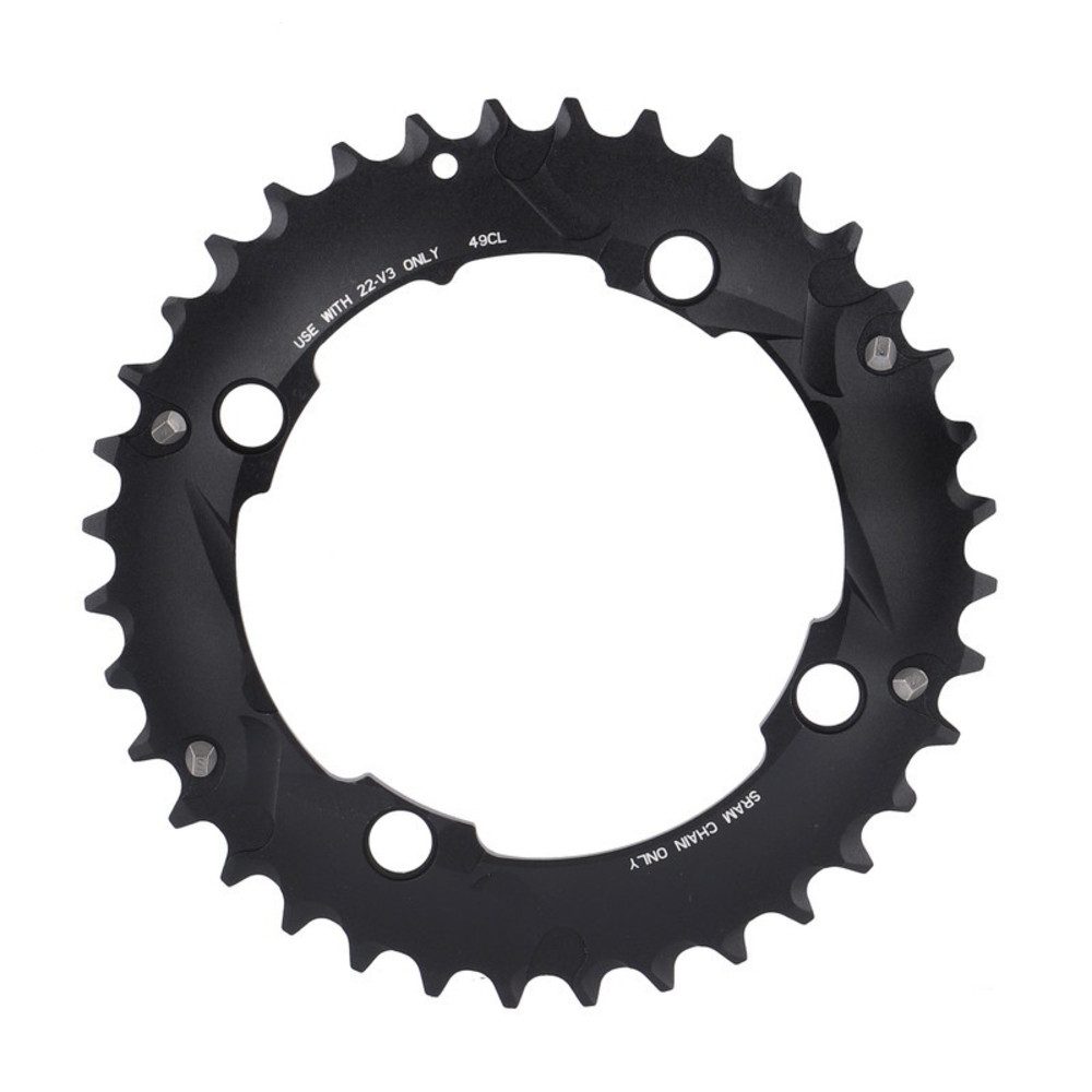 SRAM Fahrradketten Chain Ring MTB 36T S1 104bcd chainline AL5, Blast Black, 2x10 No Pin