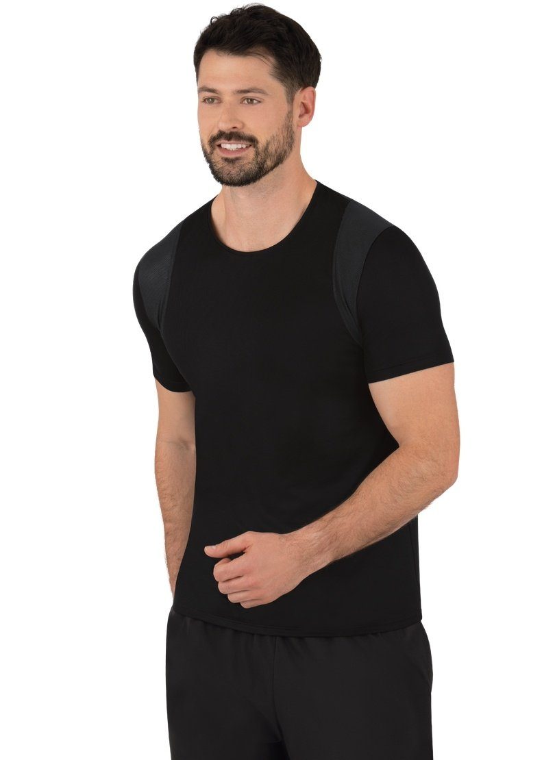 Trigema T-Shirt TRIGEMA COOLMAX® Sport T-Shirt schwarz