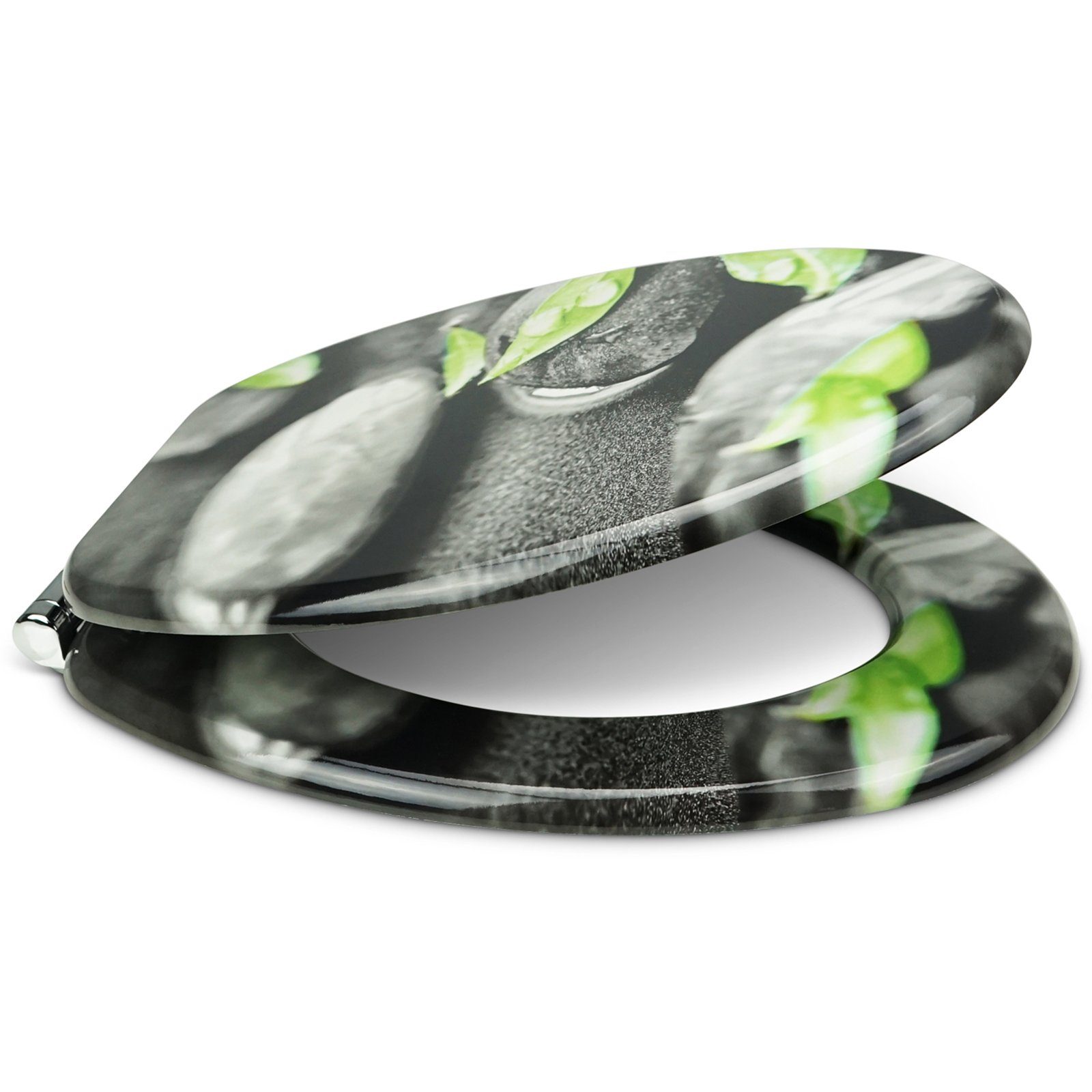 Sanfino WC-Sitz "Rocks" hochwertiger Toilettendeckel mit Absenkautomatik un günstig online kaufen