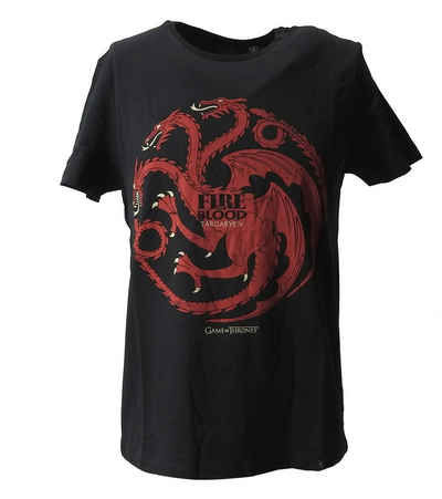 Gozoo T-Shirt Game of Thrones Herren T-SHIRT Targaryen Freizeit TShirt Shirt Men schwarz