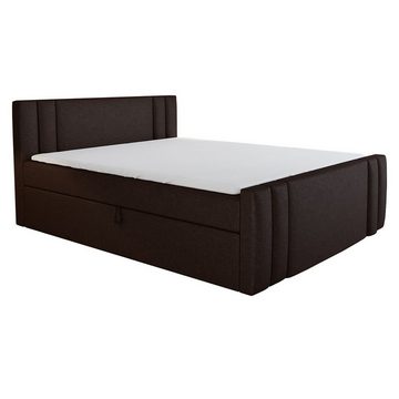 A&J MöbelLand GmbH Boxspringbett BOLLI mit 2 Bettkästen und Topper.