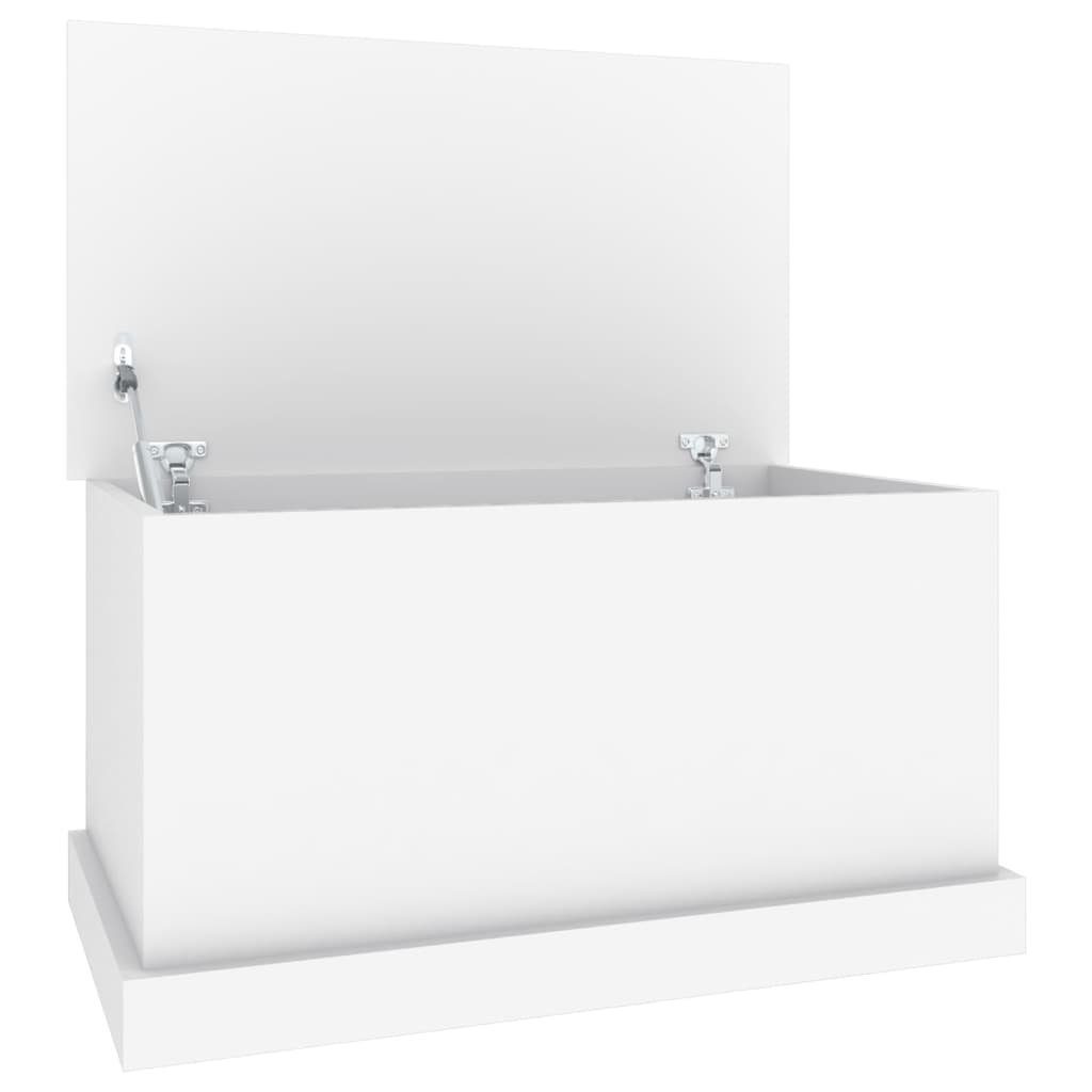 vidaXL Aufbewahrungsbox Aufbewahrungsbox Weiß 70 x 40 x 38 cm Holzwerkstoff (1 St)