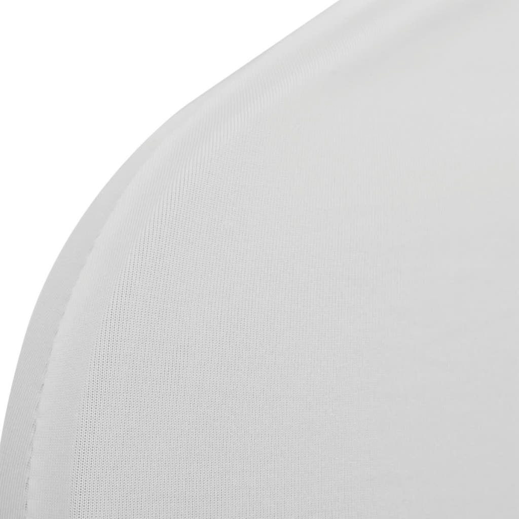Hussen-Set Stretch Stuhlbezug Stück Weiß, vidaXL 4