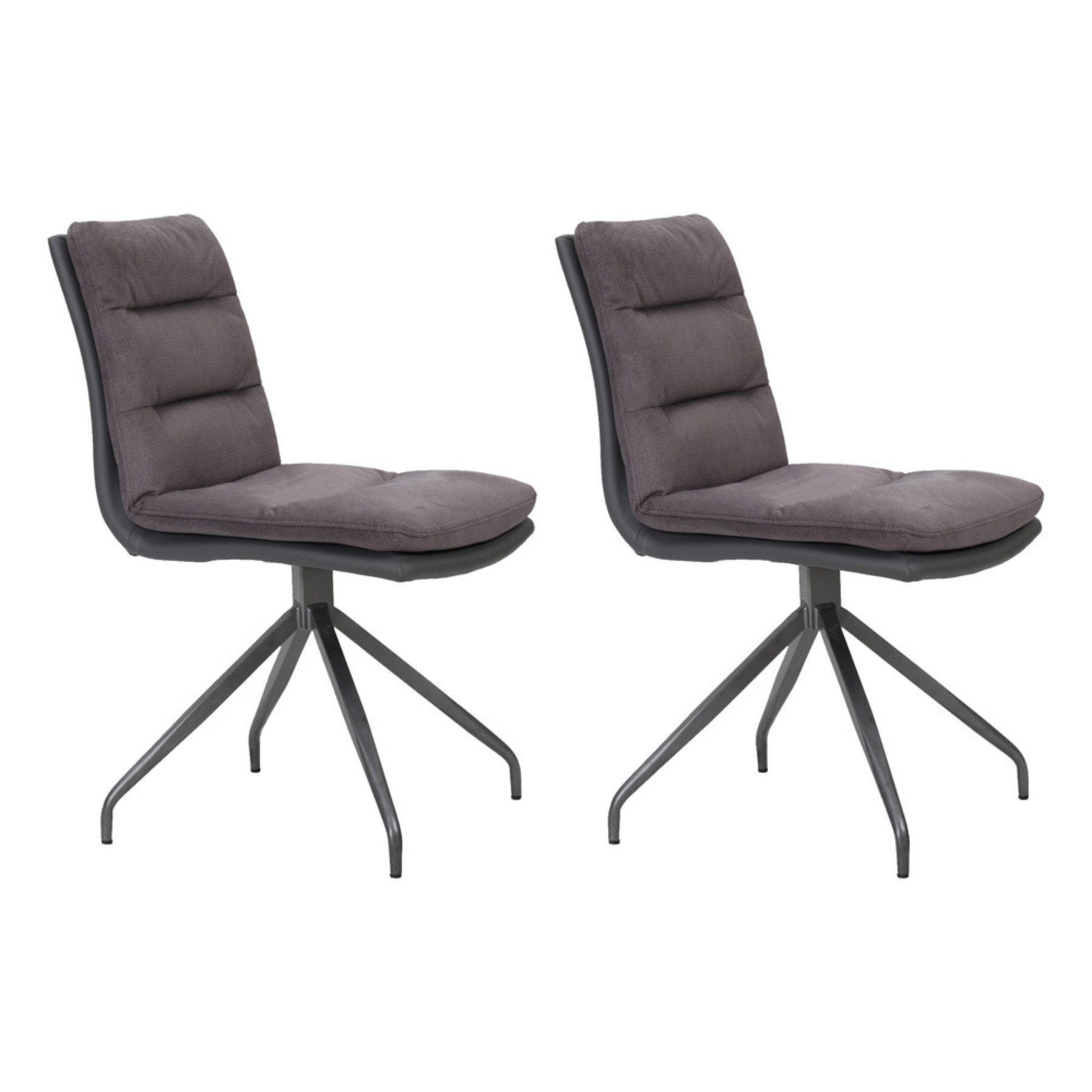 riess-ambiente Esszimmerstuhl PROGETTO grau - Kunstleder, Webstoff, Metallg günstig online kaufen