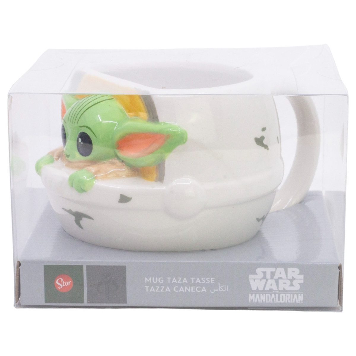 Star Wars Tasse 3D Tasse 455 ml Keramikbecher in Geschenkbox mit Charakterdesign, 1-tlg.