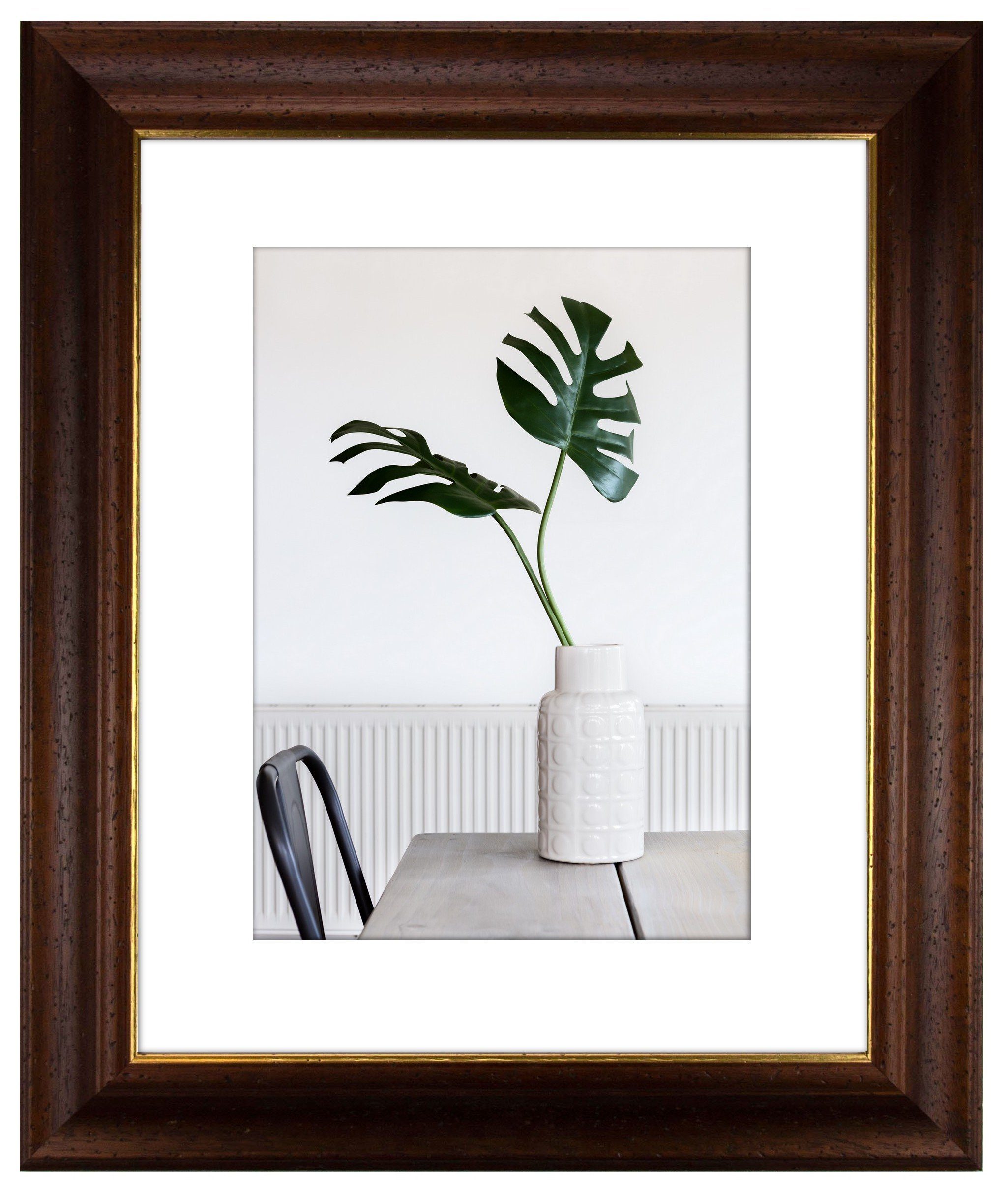 myposterframe Einzelrahmen Dysnomia Barock Farbig Bilderrahmen, (1 Stück), 23x31 cm, Nussbraun Gold, Echtholz. € 41,44