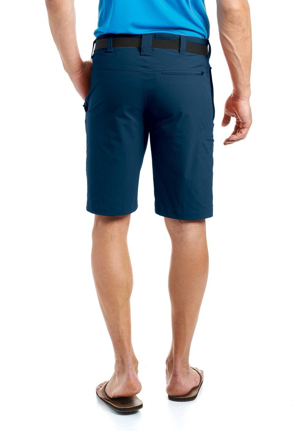 Maier Sports Funktionshose Wanderhose Bermuda Huang Outdoor kurz aviatorblau Herren