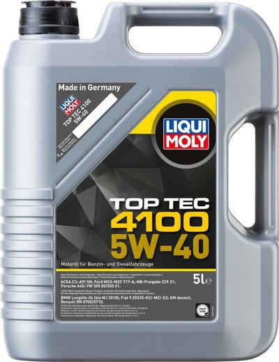 Liqui Moly Universalöl Liqui Moly Motoröl Top Tec 4100 SAE 5W-40 5 L