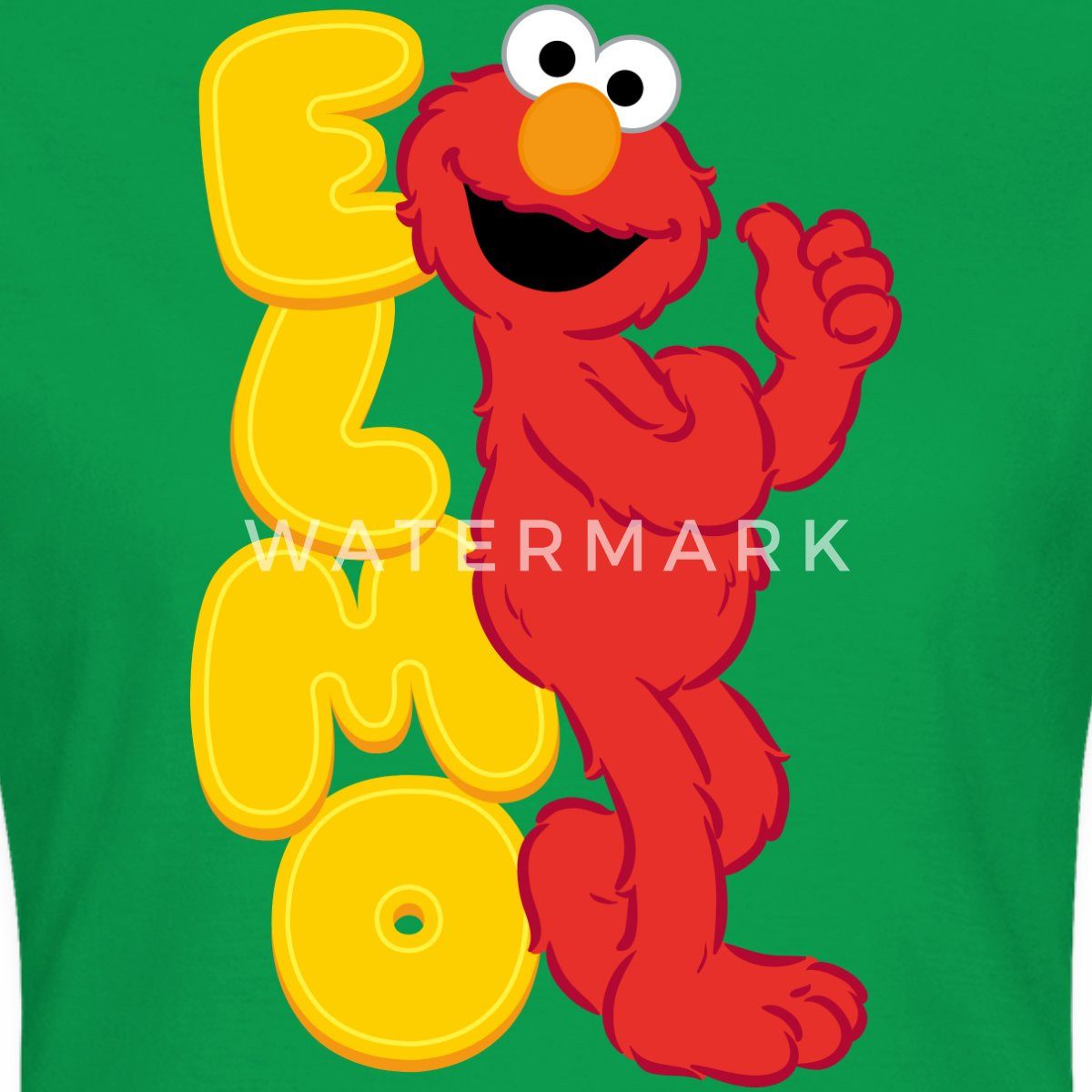 Spreadshirt T-Shirt Sesamstraße Elmo Mit Schriftzug Frauen T-Shirt (1-tlg) Slim Fit, fällt klein aus
