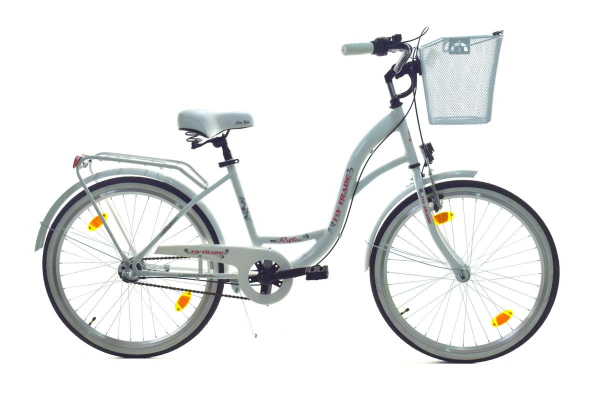 Cityrad 24 Zoll Kinder Mädchen City Fahrrad Bike Rad NEXUS Reflex Weiß 3 Gang