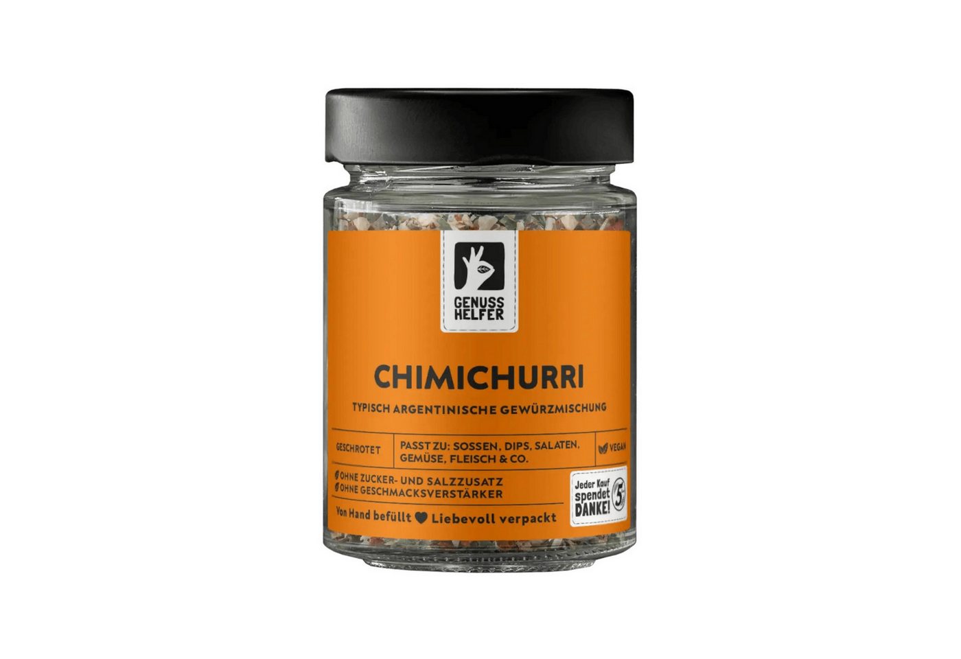 Bremer Gewürzhandel Gewürz Chimichurri, argentinische Gewürzmischung, geschrotet, im Glas, 60 g