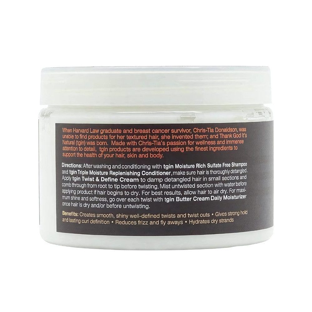 - CONTRAER - Haarcreme TGIN Twist & Define Cream with Coconut Oil + Vitamin E 340g