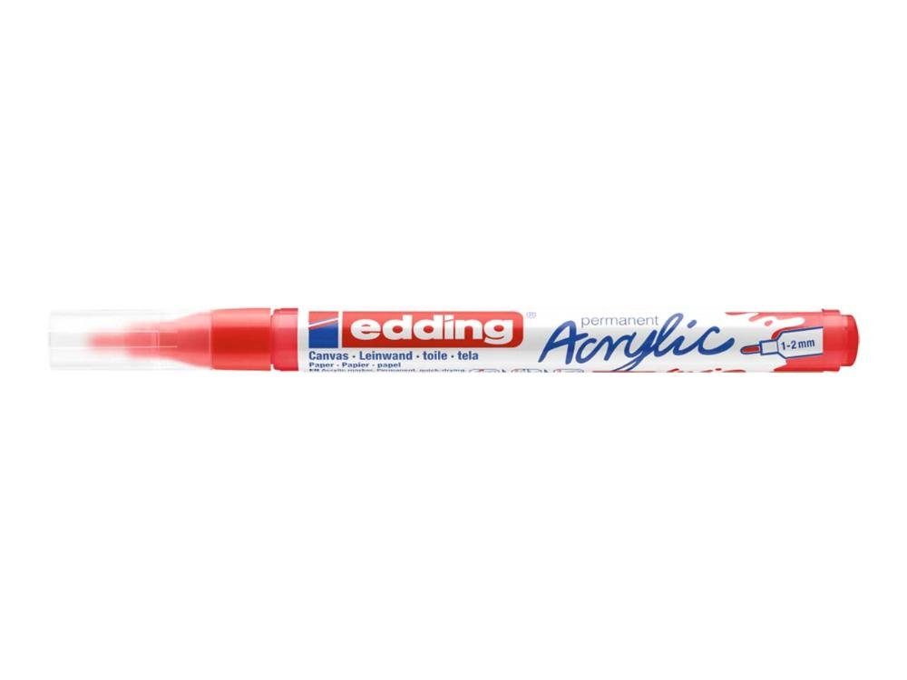 edding Permanentmarker edding Acrylmarker 'Acrylic 5300' Rundspitze fein rot