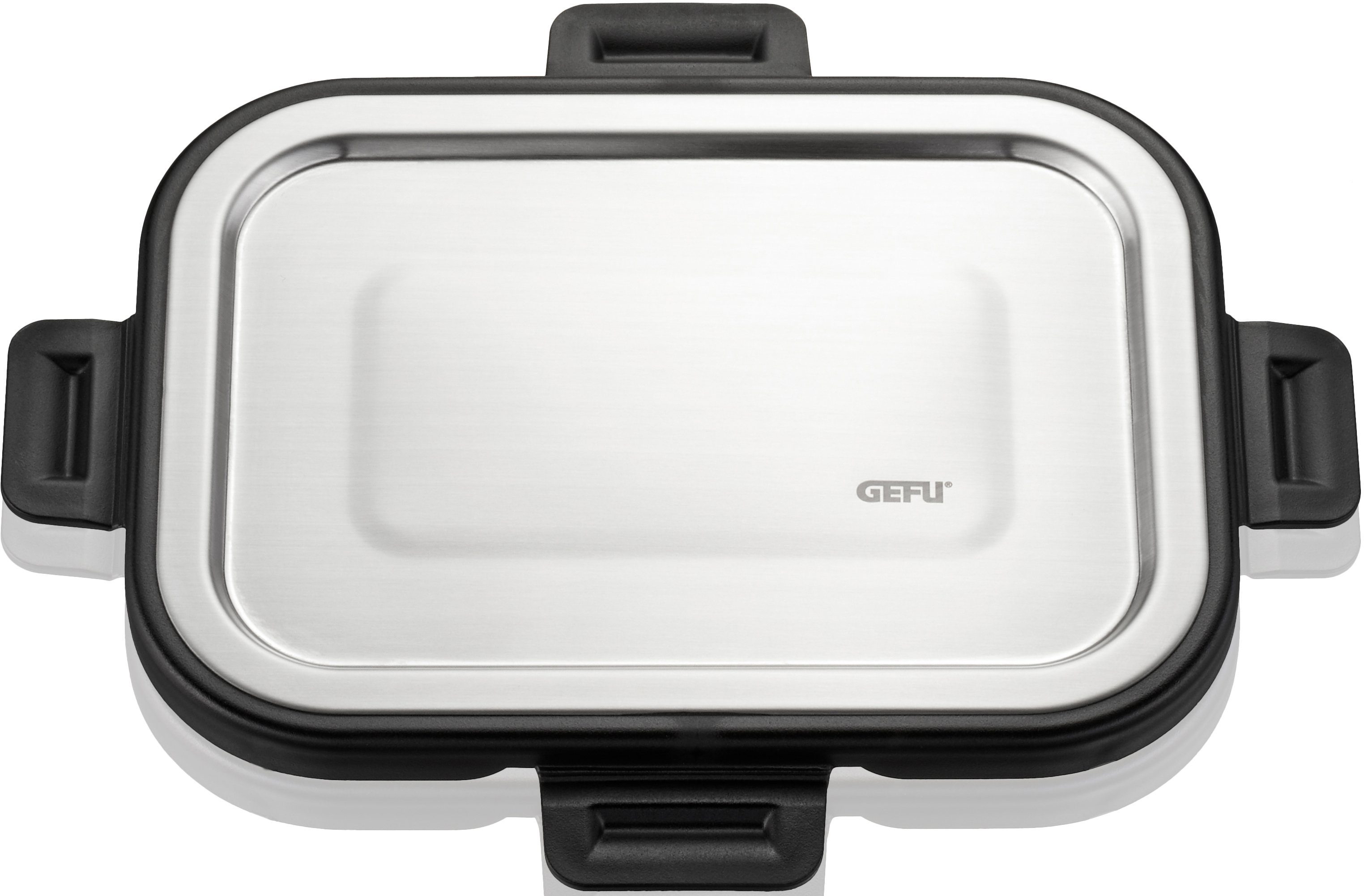 GEFU Lunchbox MILO, Borosilikatglas, Edelstahl, Kunststoff, (1-tlg), gelaserter QR Code zur Vorratskontrolle per App (nur für Android)