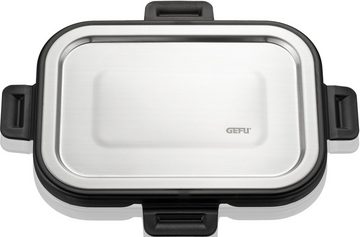 GEFU Lunchbox MILO, Borosilikatglas, Edelstahl, Kunststoff, (1-tlg), gelaserter QR Code zur Vorratskontrolle per App (nur für Android)