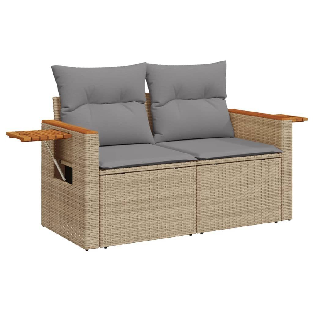 vidaXL Loungesofa Gartensofa mit Kissen 2-Sitzer günstig online kaufen