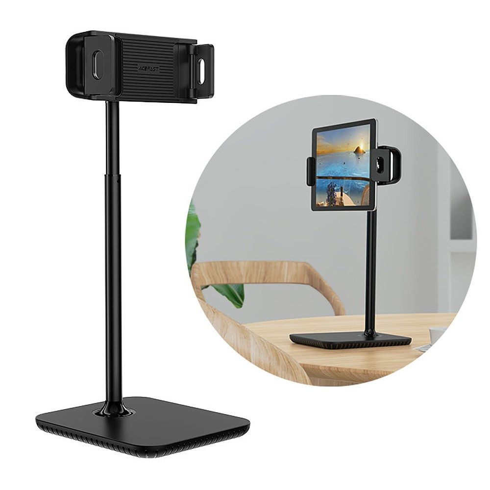 Acefast Halterung Tischständer Tablethalter, (bis 12.9 Zoll, Spar-Set, 1-tlg., 166x185mm stabil, 360° drehbar, höhenverstellbar, stabiler Standfuß)