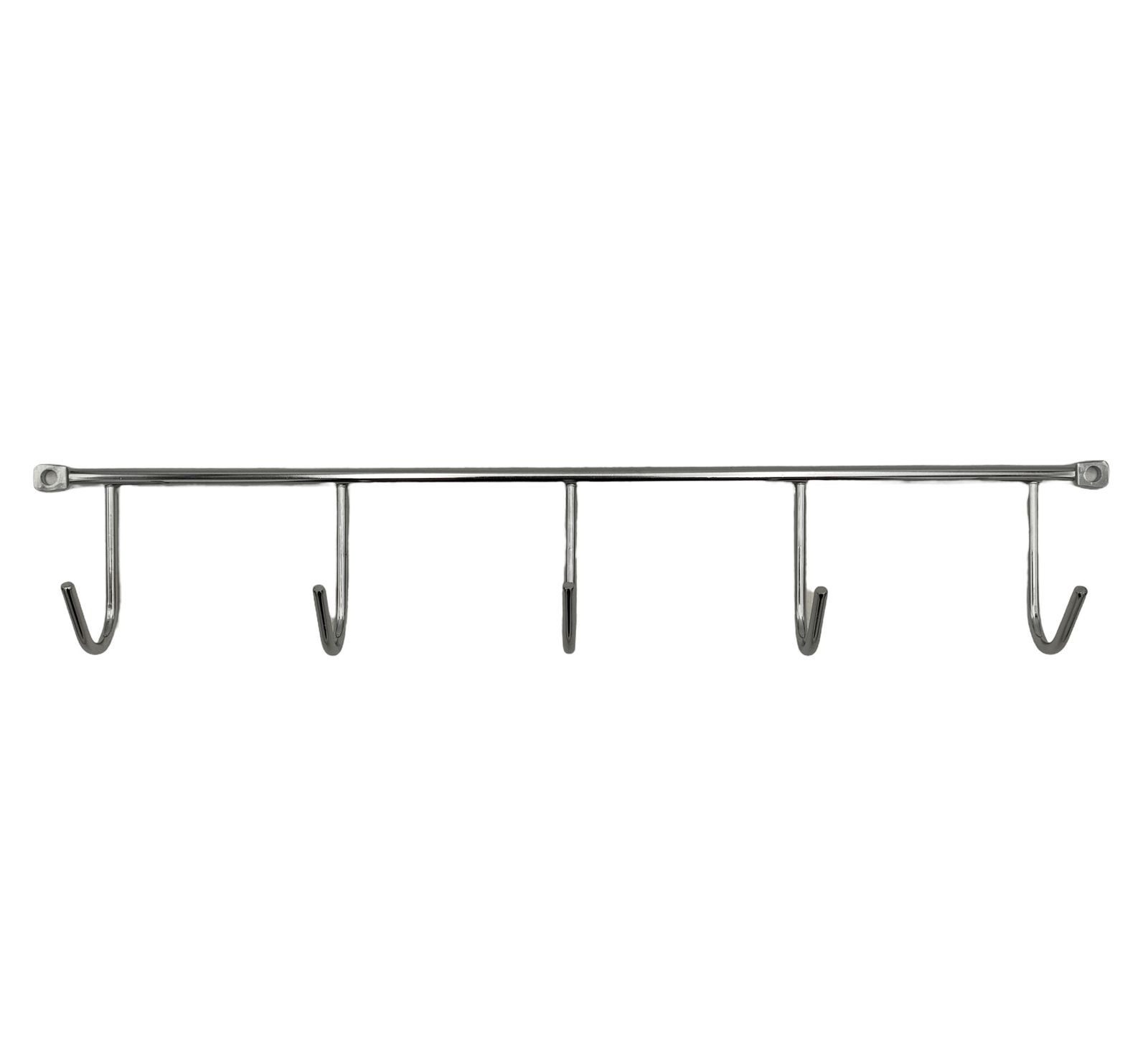 WESCO Handtuchhalter Wesco 5er Hakenleiste Chrom Edelstahl Schrankhaken Küchenhakenleiste