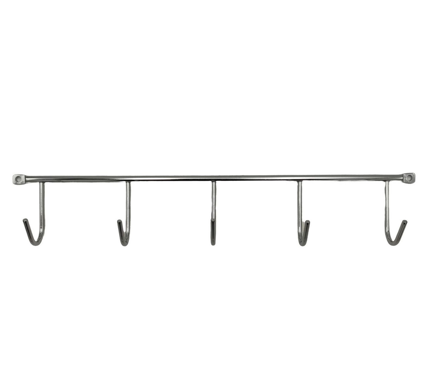 WESCO Handtuchhalter Wesco 5er Hakenleiste Chrom Edelstahl Schrankhaken Küchenhakenleiste