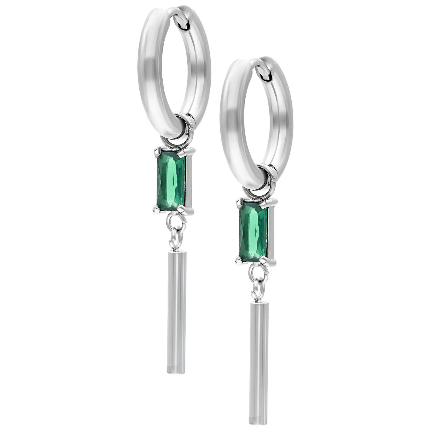 Wildcat Paar Creolen Little Square Crystal günstig online kaufen