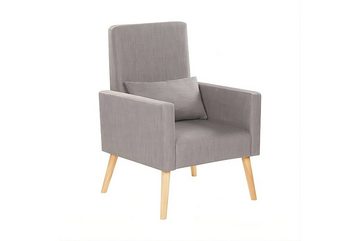 boho living® Schaukelsessel Schaukelstuhl 2-in-1 Rock Sessel (inkl. Zierkissen), verwendbar als Schaukelsessel oder einfacher Sessel