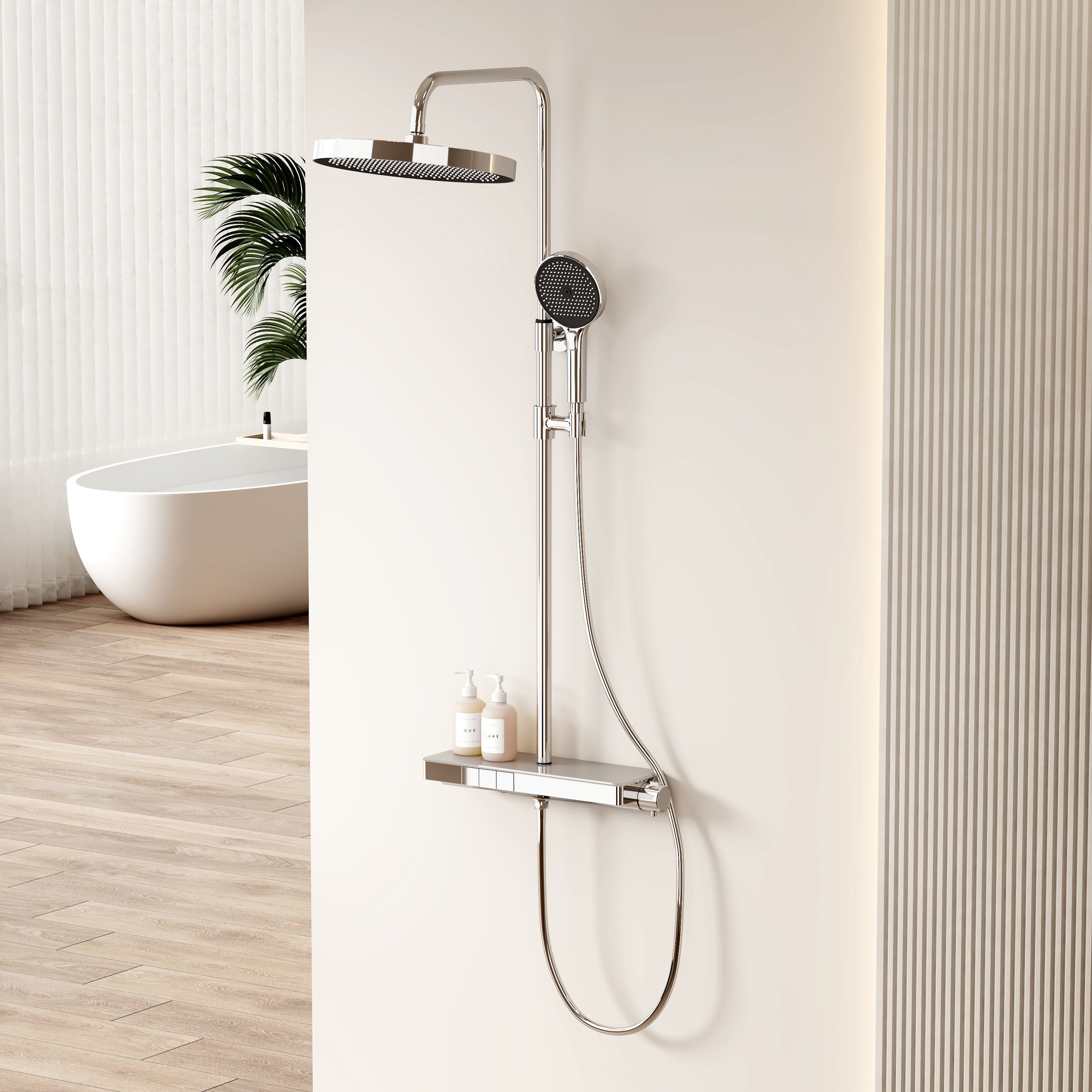 EMKE Duschsystem 38℃ Thermostat Duschset mit günstig online kaufen