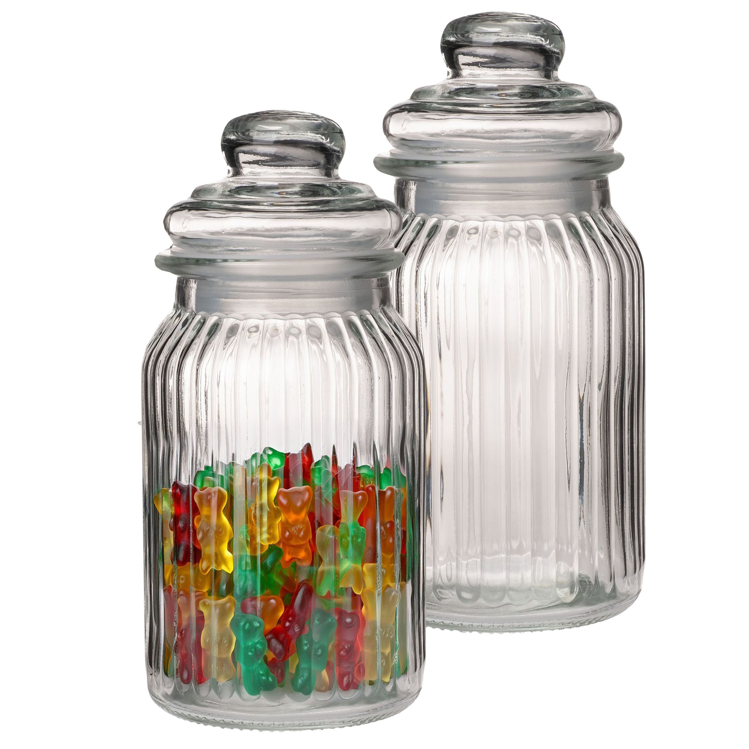 Vorratsglas Vorratsglas mit Glasdeckel Bonbonglas Bonboniere Vorratsbehälter